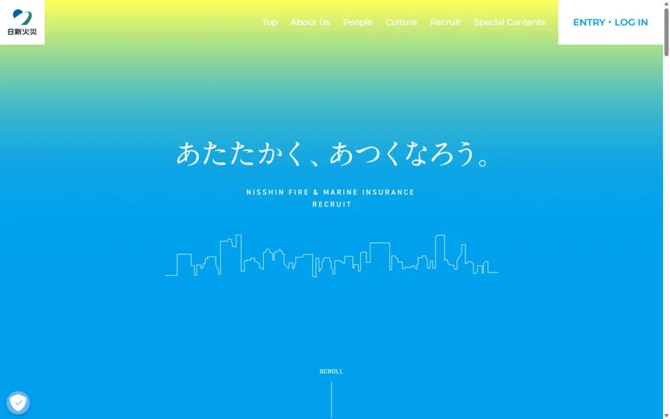 日新火災 新卒採用サイトのプレビュー
