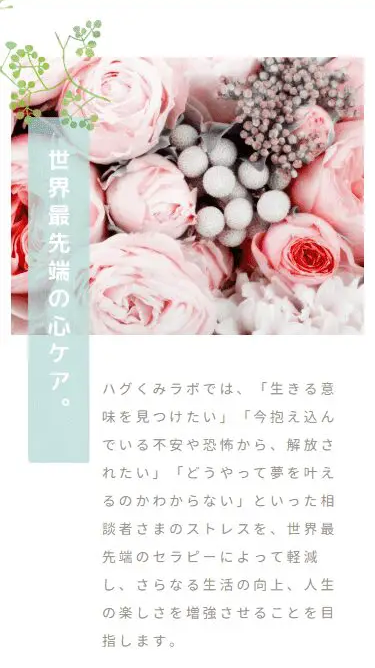 ハグくみセラピーのスマートフォン画面 4