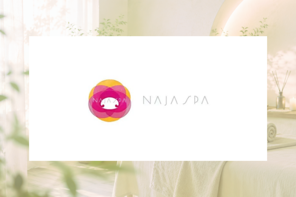 NAJA SPAのホームページ制作画面