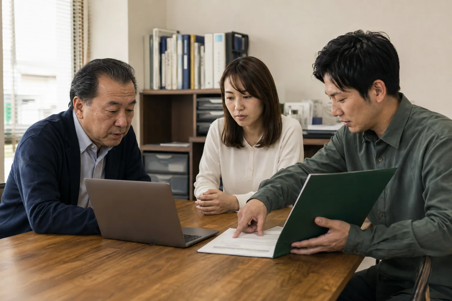 日本の中小企業でホームページの契約と管理権限を引き継ぐために確認する様子