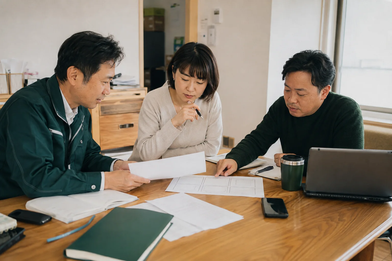 日本の小規模事業者が顧客の質問からYouTube動画のテーマを選ぶ様子