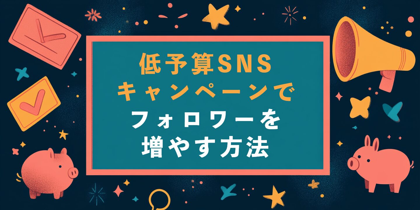 低予算SNSキャンペーンでフォロワーを増やす方法